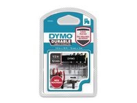 Tape DYMO Durable D1 12mm Vit på Svart
