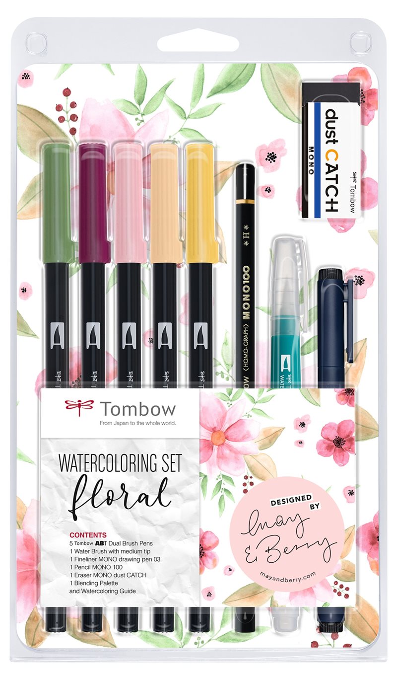 Tombow ABT Dual Brush set Floral (9)