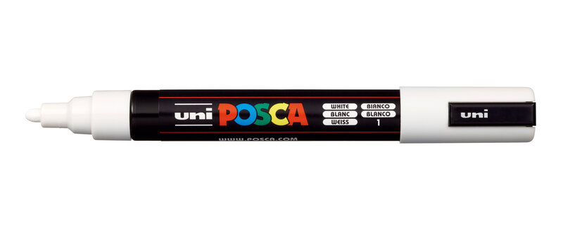 Posca PC-5M 1,8-2,5mm White