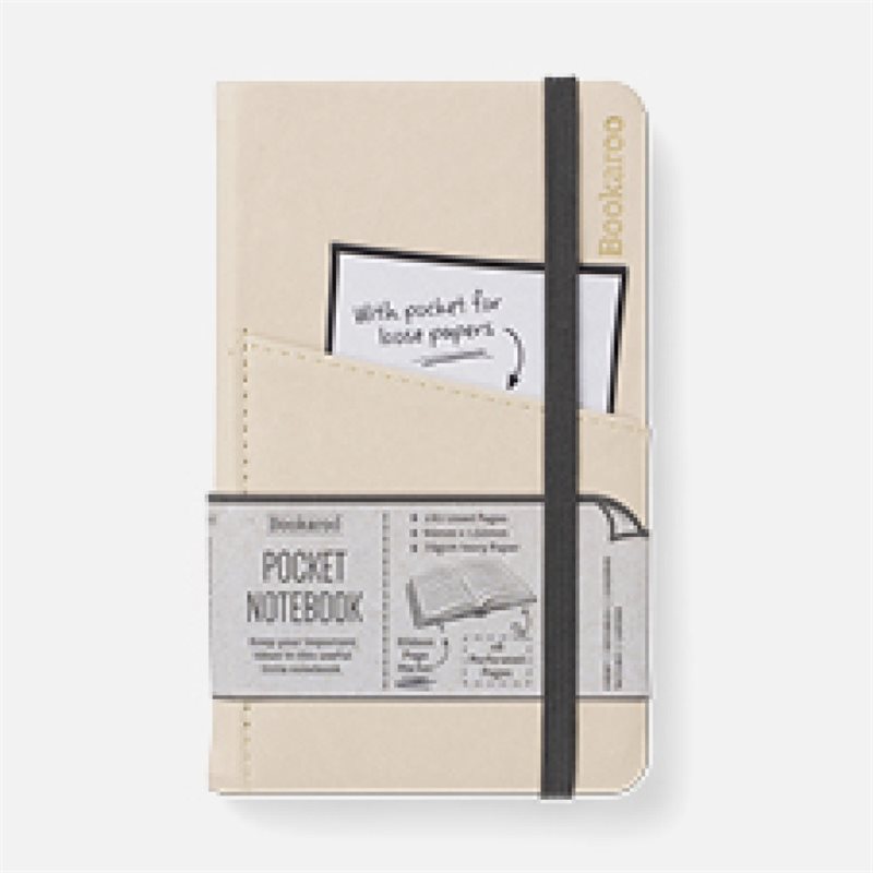 Bookaroo POCKET Notebook (A6) JOURNAL - CREAM