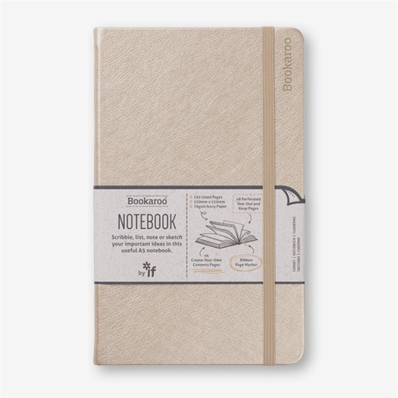 Bookaroo Notebook (A5) Journal - Gold