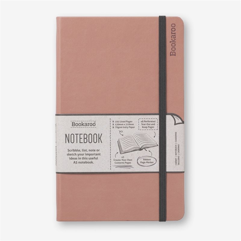 Bookaroo Notebook (A5) Journal - Blush