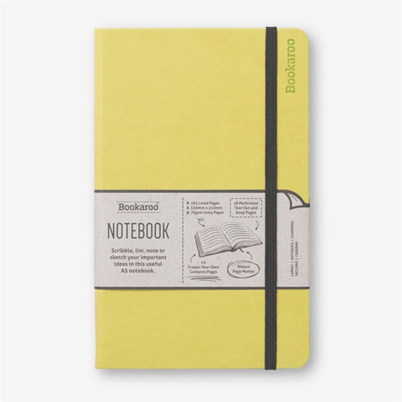 Bookaroo Notebook (A5) Journal - Lime