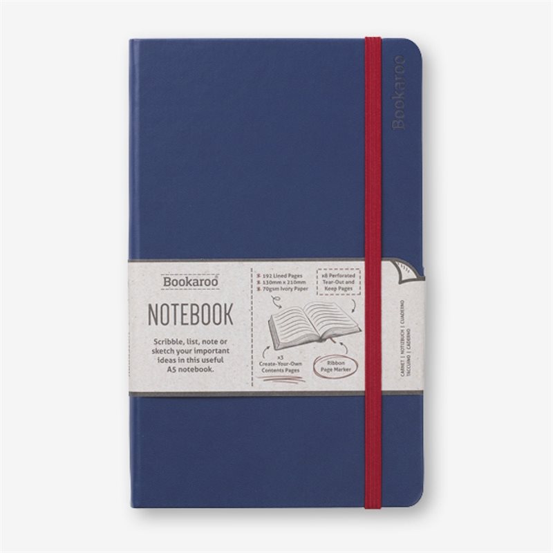 Bookaroo Notebook (A5) Journal - Navy
