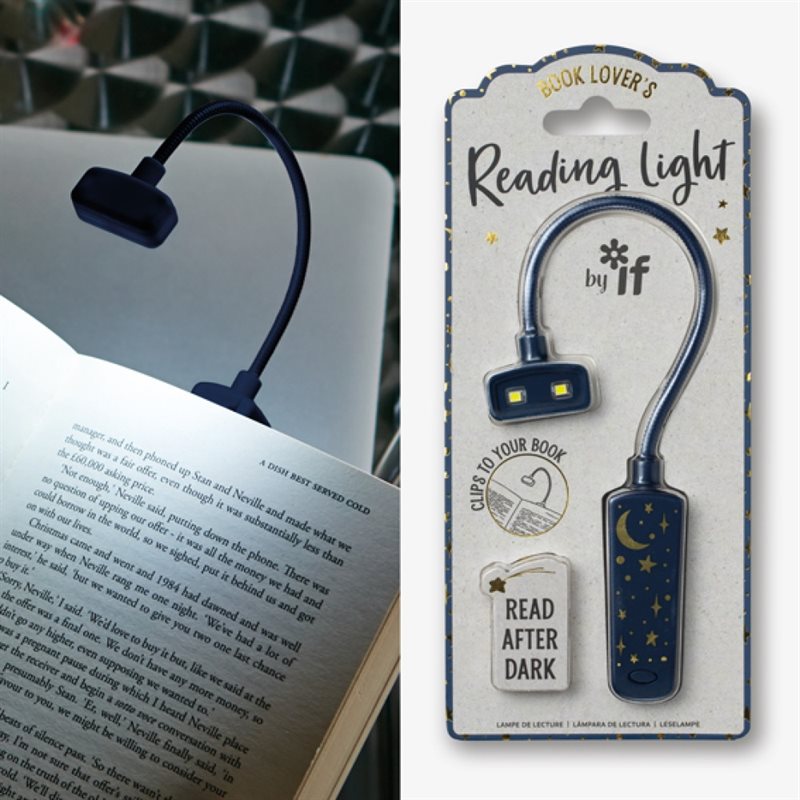 Compact Book Light - Moon & Stars