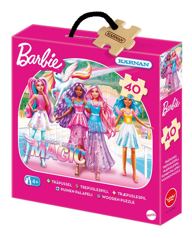 Träpussel 40 bitar Barbie