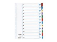 Register Mylar A4 1-12 multifärgat