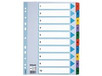 Register Mylar A4 1-10 multifärgat