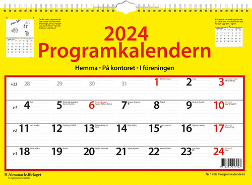 Kalender 2024 Programkalendern FSC