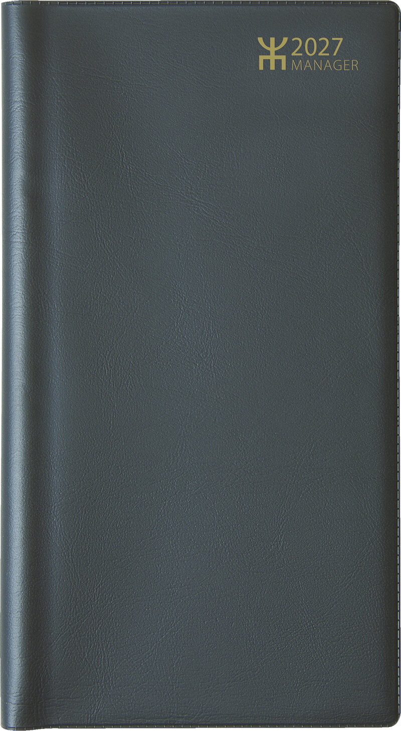 Fickkalender - Manager Svart Plast FSC