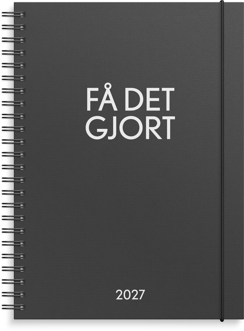 Kalender Få det gjort 2027 svart