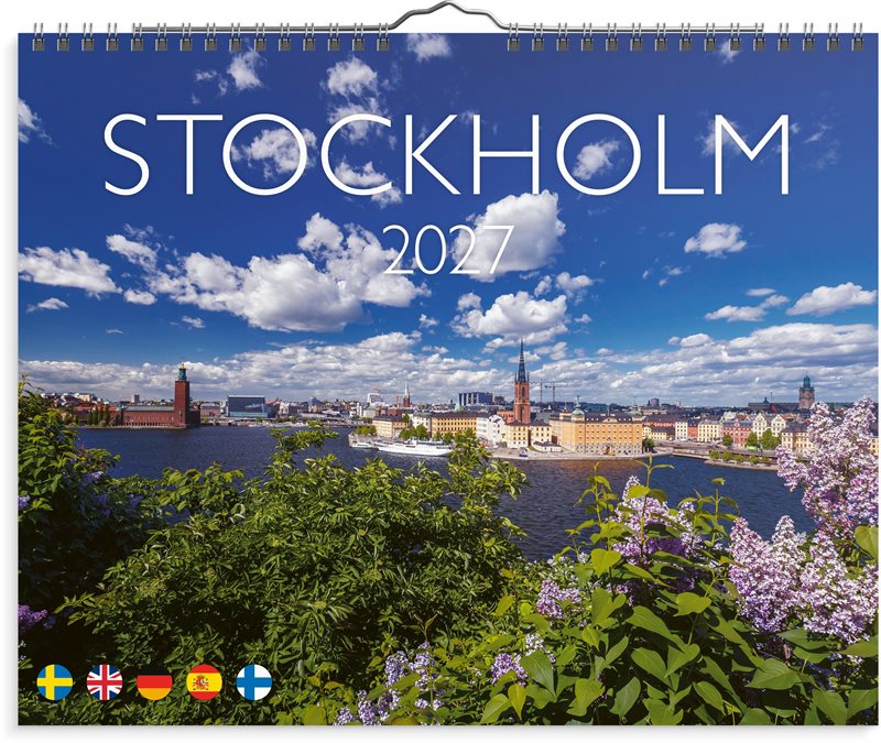 Väggkalender 2027 Stockholm
