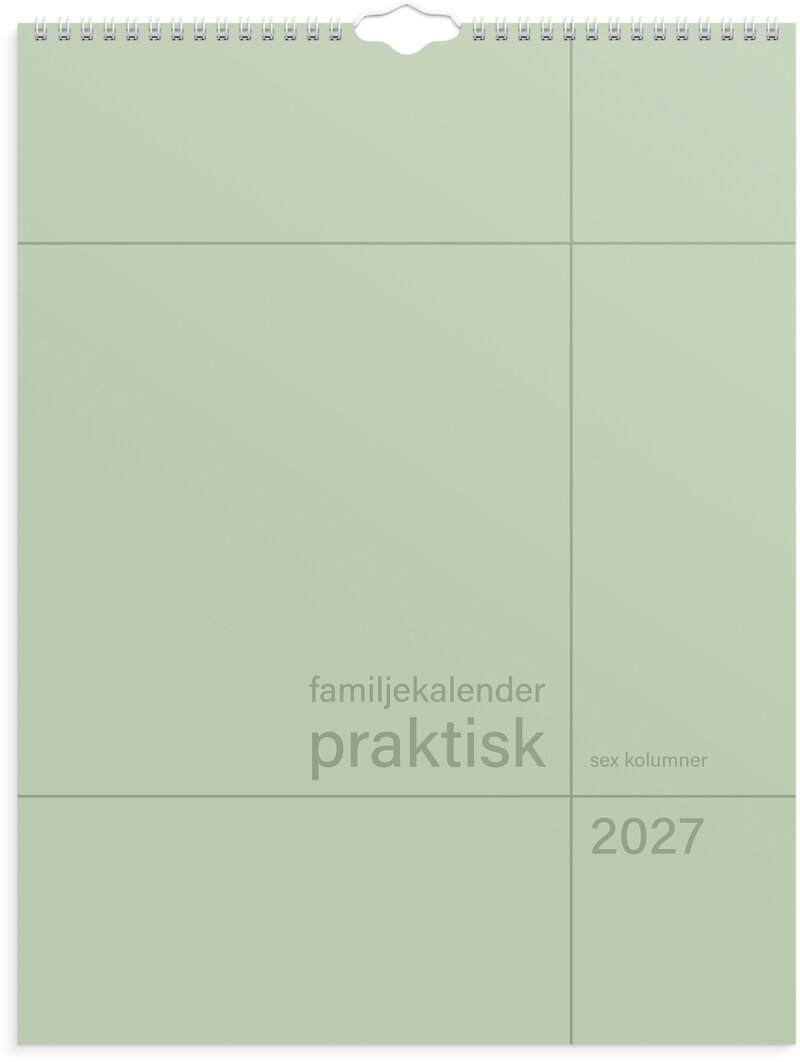 Familjekalender 2027 Praktisk