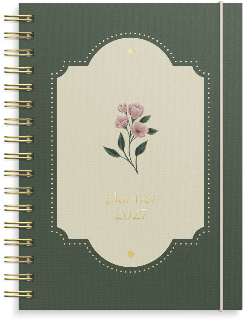 Kalender 2027 Senator A6 Story blomma