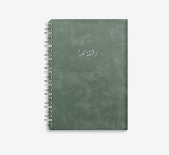 Elevkalender - Kalender Study Twist A5 grön 26/27