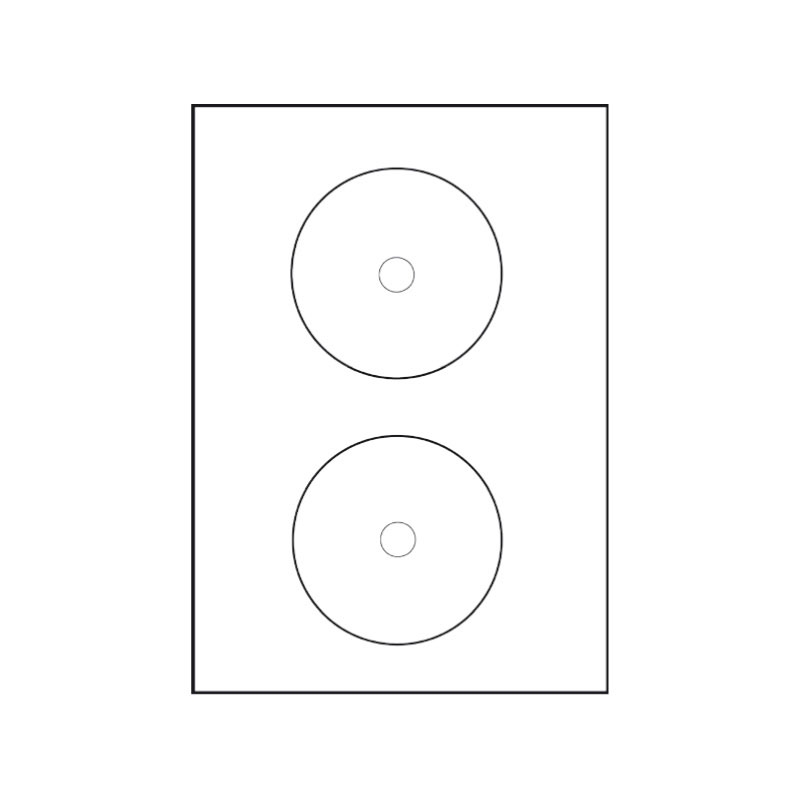 CD Etikett 2/ark 25 pack L7676