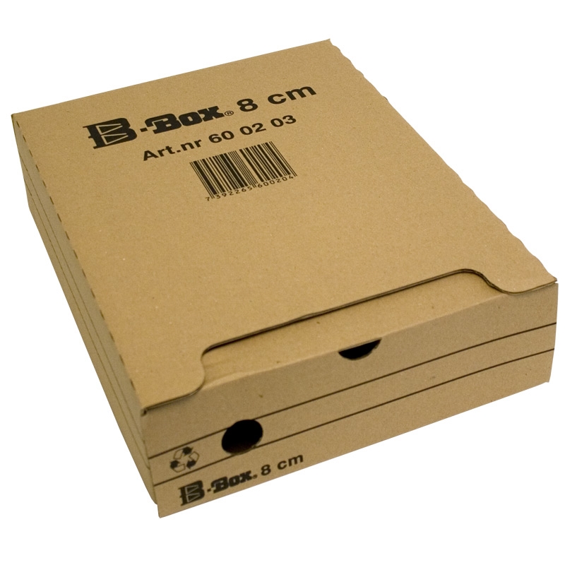 Arkivbox B-Box 8cm, Brun