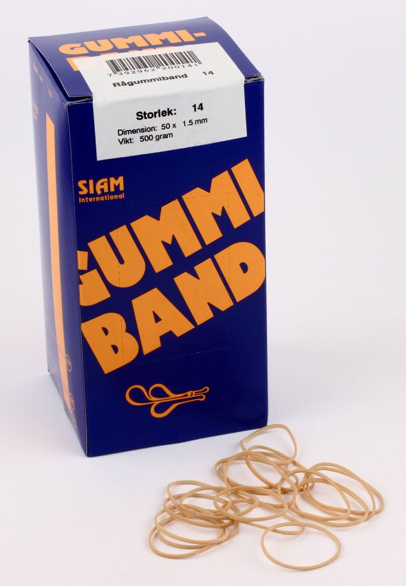 Gummiband nr. 14   50x1,5mm (500g)