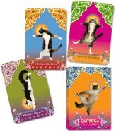 Cat yoga postcards