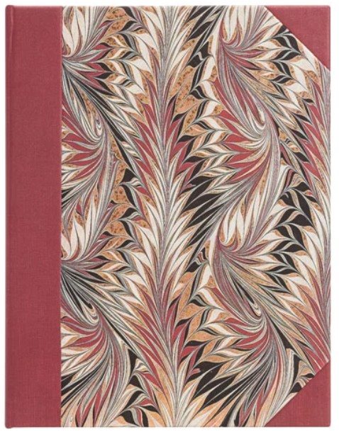 Paperblanks Anteckningsbok Cockerell Marbled Paper Rubedo lined Ultra