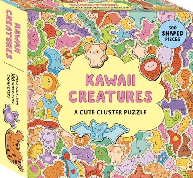 Kawaii Creatures: A Cute Cluster Puzzle: 300 shaped pieces