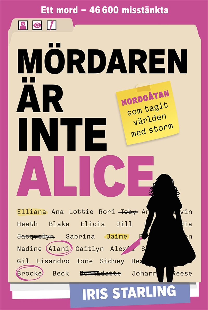 Mördaren är inte Alice : Ett mord – 46 600 misstänkta