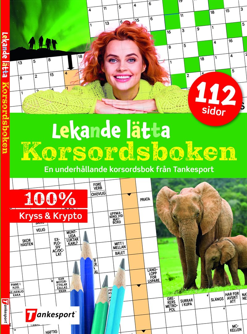 Lekande lätta korsordsboken