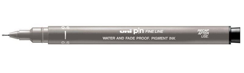 UNI PIN FINE LINE 0,5 light grey