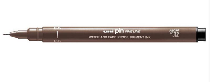 UNI PIN FINE LINE 0,5 sepia