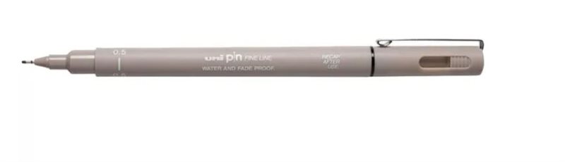 Uni Fineline 0,1 light grey