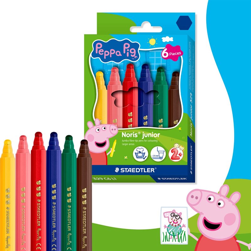 Peppa Pig Tusch 6st/ask
