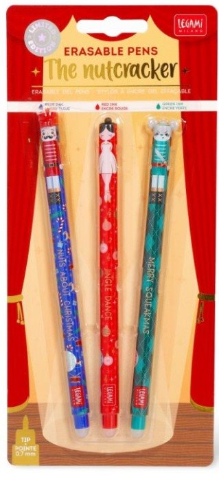 Erasable gel pen, 3-pack, Jul