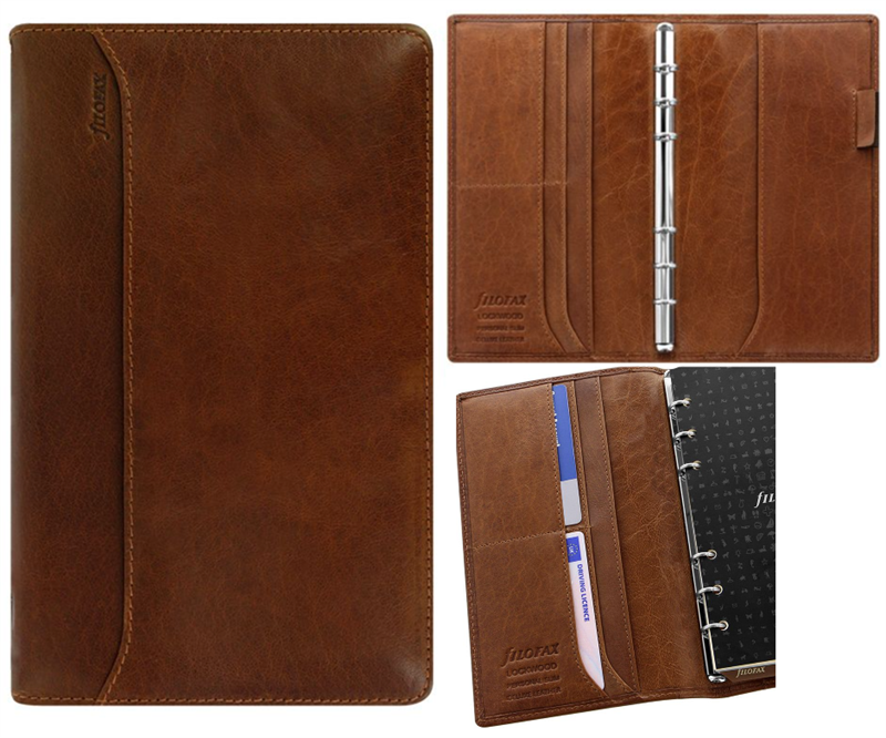 Filofax Systemkalender Lockwood Personal Slim Cognac