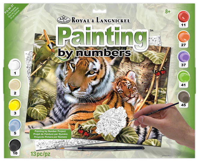 Painting by numbers Tigers