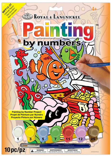 Painting by numbers Underwater Treasure