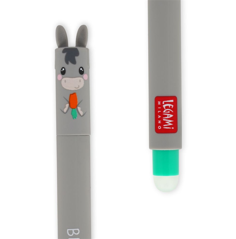 Erasable gel pen, Åsna Grönt bläck Gelpenna med utsuddbart bläck
