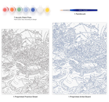 Painting by numbers Red Eared Slider PJS91