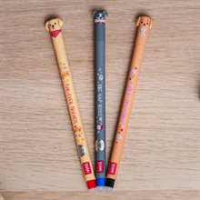 Erasable gel pen, 3-pack, Fur-ever Friends, Golden retriever/Bulldog/Pudel (hundar)