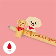 Erasable gel pen, 3-pack, Fur-ever Friends, Golden retriever/Bulldog/Pudel (hundar)