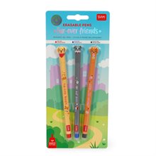 Erasable gel pen, 3-pack, Fur-ever Friends, Golden retriever/Bulldog/Pudel (hundar)