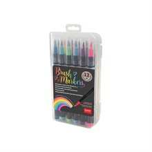 Brush markers, set med 12 pennor