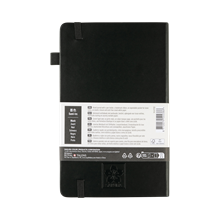 Linjerad Anteckningsbok 13x21 cm Black