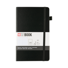Linjerad Anteckningsbok 13x21 cm Black