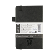 Linjerad Anteckningsbok 9x14 cm Black