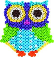 Pärlplatteset uggla