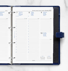 Filofax - A4 2027 Vecka/Uppslag 5 språk, vit