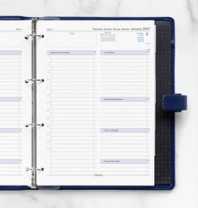 Filofax - A4 2027 Dag/Sida 5 språk, vit