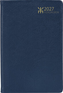 Fickkalender - Fickdagbok Blå Konstläder FSC