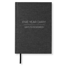Five Year Diary Paperstyle Transparent Black
