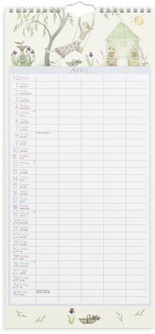 Familjekalender 2027 Magic Garden